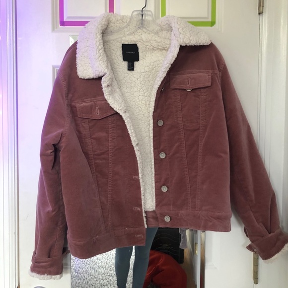 Forever 21 Jackets & Blazers - Suede pink jacket!